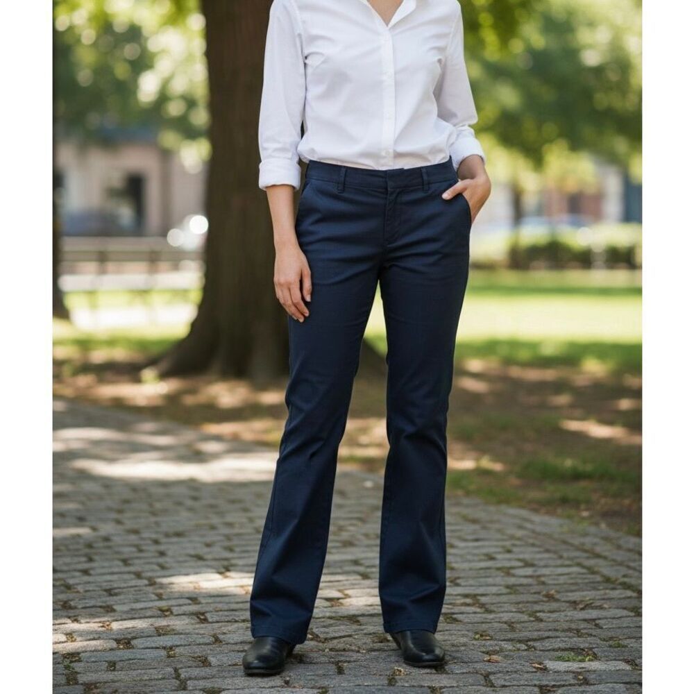 Womens Dockers Metro Trouser Secret Stretch Chino Casual Pants - Sz 8